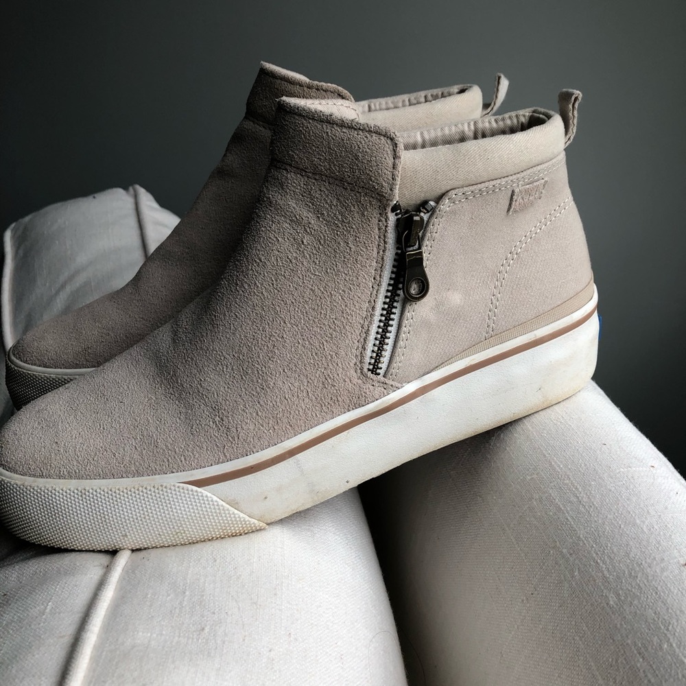 Keds natural suede bootie sneaker